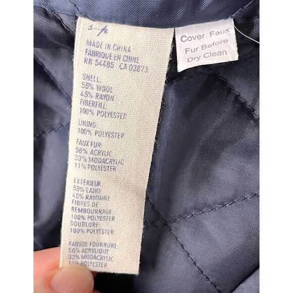 American Eagle Outfitters Red Toggle & Rope Duffle Wool Coat Jacket, Size Small - Picture 10 of 15